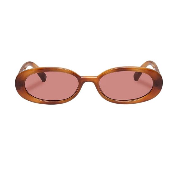 Le Specs Outta Love Sunglasses in Vintage Tort & Rose Womens Sunnies - Picture 1 of 13